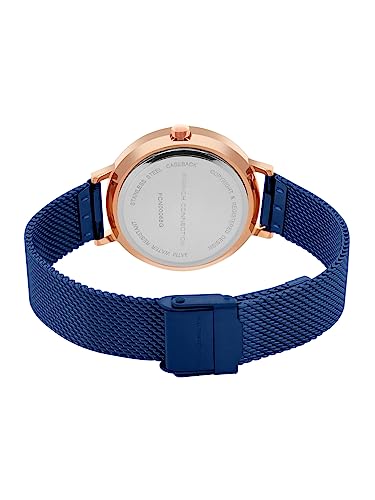 French Connection Grace Blue Round Analog Watch for Women - FCN00068G - Image 3