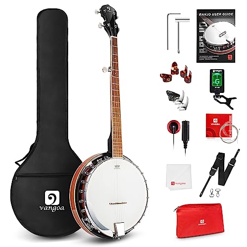 Vangoa 5 String Banjo Remo
