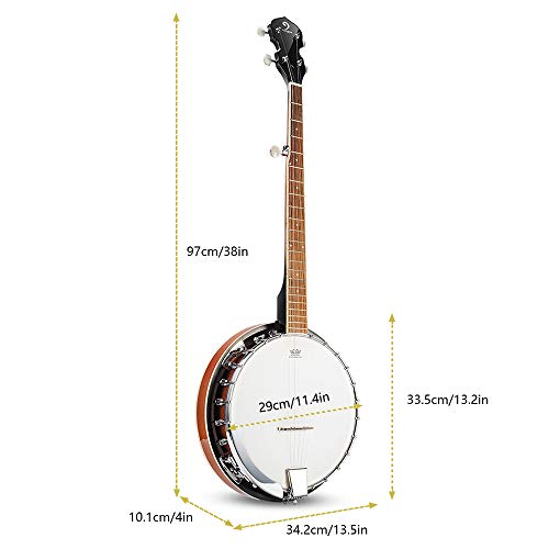 Vangoa 5 String Banjo Remo