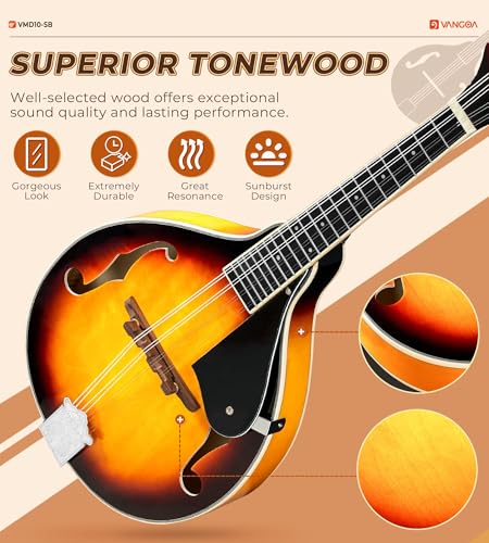 Vangoa A Style Mandolin Musical