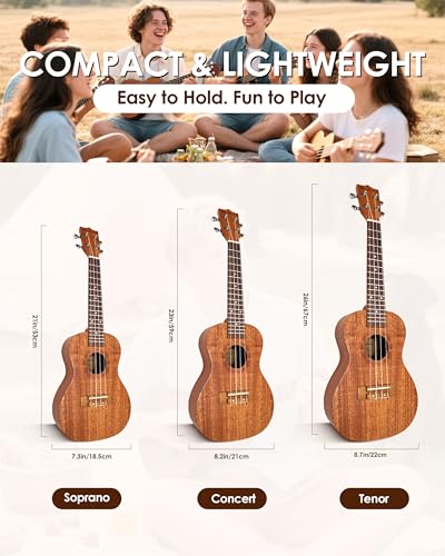 23 Inch Concert Ukulele Professional