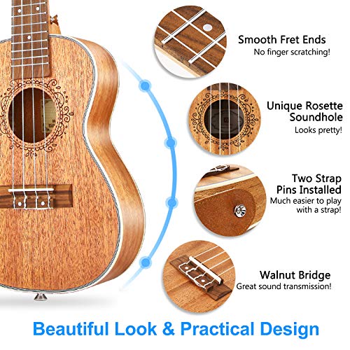 Ukulele Concert Mahogany Bundle 23