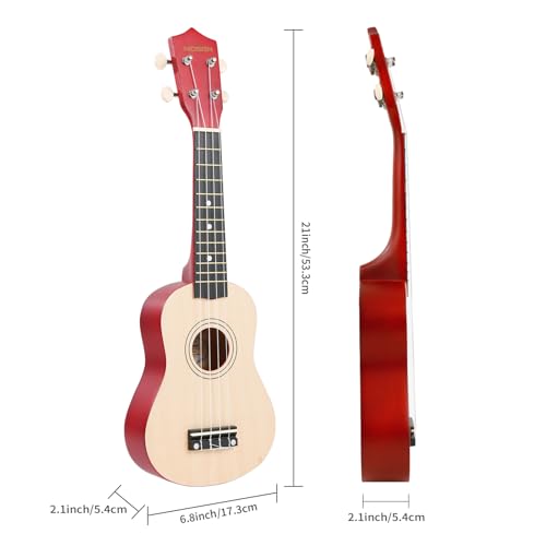 MOSEN Ukulele Beginner 21 Inch All in One Kit (Natural Wood) - Image 2