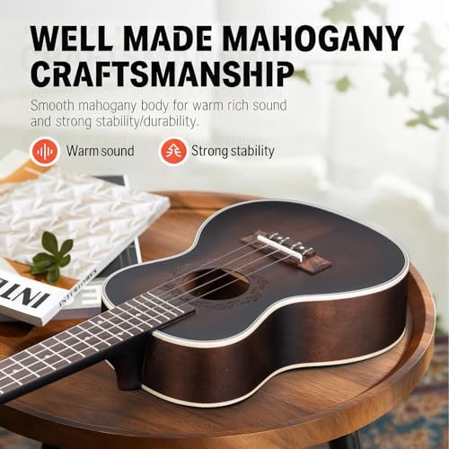 Concert Ukulele Beginner Mahogany Ukelele
