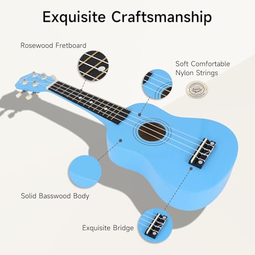 21 inch Soprano Ukulele Basswood