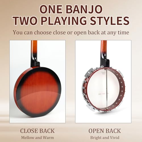 Kmise 5 string banjo - Image 2