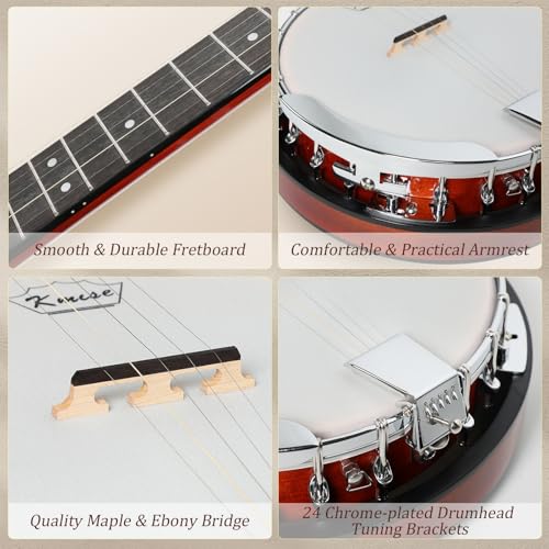 Kmise 5 string banjo - Image 3