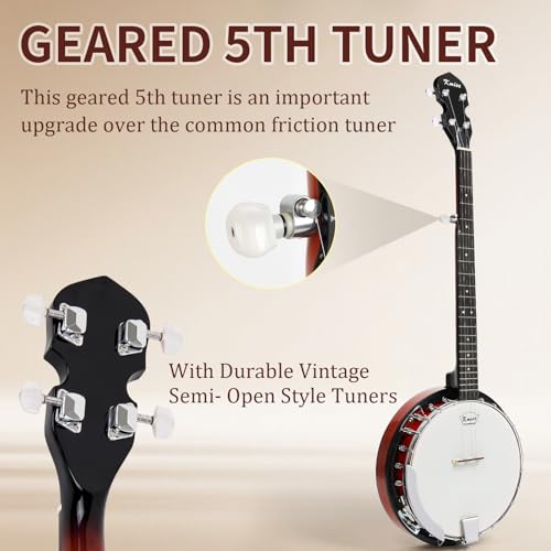 Kmise 5 string banjo - Image 4