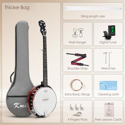 Kmise 5 string banjo - Image 6