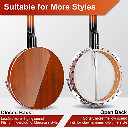 Vangoa LEFT-HANDED Banjo 5 String