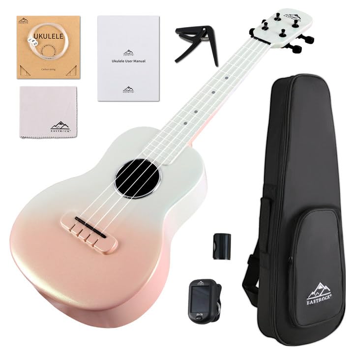 Concert Ukulele, EASTROCK Carbon Fiber