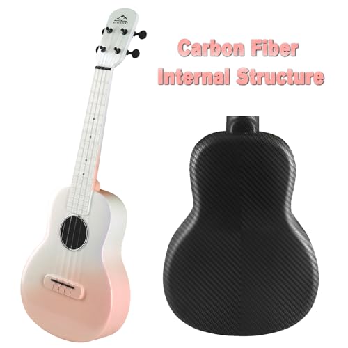 Concert Ukulele, EASTROCK Carbon Fiber