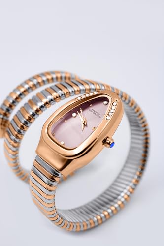 French Connection Pink Analog Dial Watch for Women - FCN0110RTM - Image 3