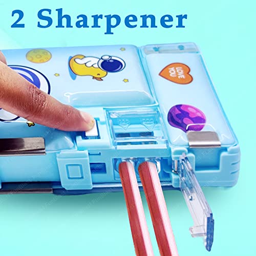 FunBlast Plastic Magnetic Pencil Box