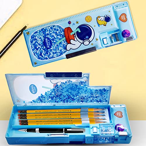 FunBlast Plastic Magnetic Pencil Box