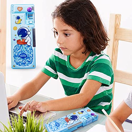 FunBlast Plastic Magnetic Pencil Box