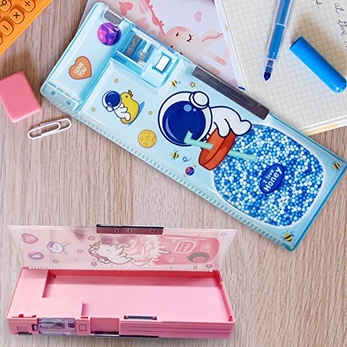 FunBlast Plastic Magnetic Pencil Box