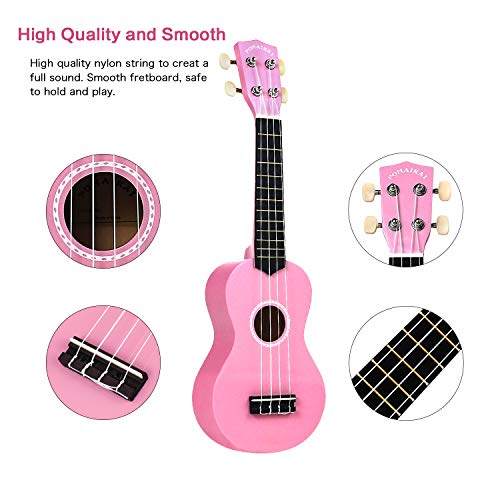 POMAIKAI Soprano Ukulele for Beginners