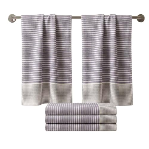 Athom Living Woven Light Weight Bath Towels 150L x 75W Pack of 5 - Image 2