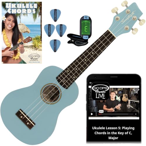 Sawtooth Daphne Blue Ukulele Beginner