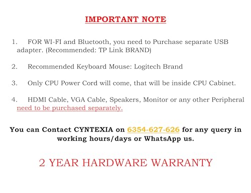 Cyntexia Core i7 Desktop Computer
