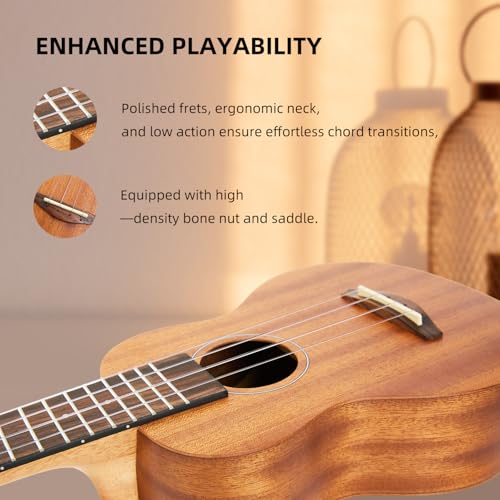 TOM 23" Sapele Concert Ukulele