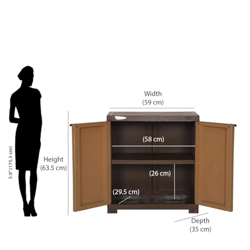 Nilkamal SpaceMax 2 Shelves Plastic