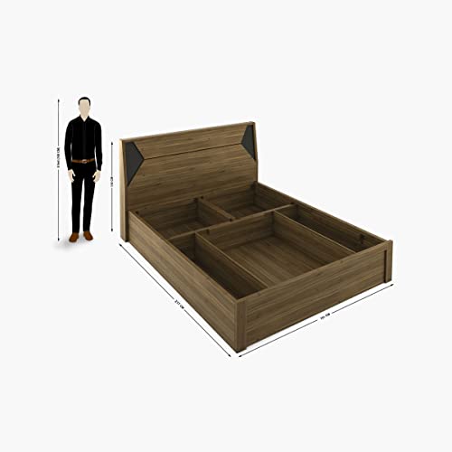 Home Centre Quadro Edge King Bed with Hydraulic Storage - Image 2