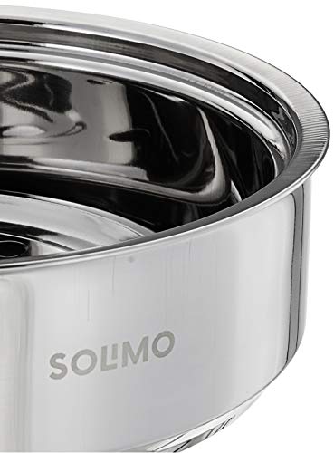 Solimo Stainless Steel Insulated Solid Roti Server, 1.2 L, Silver - Image 6