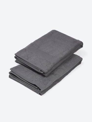 MOCA by Monte Carlo Cotton 380 GSM Bath Towel (140 x 70 CM) - Grey - Image 2