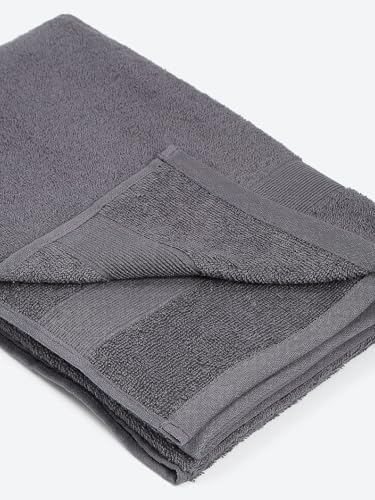 MOCA by Monte Carlo Cotton 380 GSM Bath Towel (140 x 70 CM) - Grey - Image 3