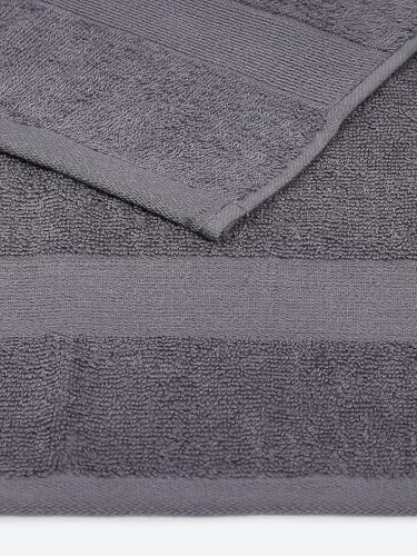 MOCA by Monte Carlo Cotton 380 GSM Bath Towel (140 x 70 CM) - Grey - Image 4
