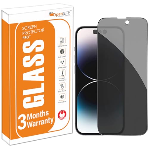OpenTech® Military-Grade Privacy Tempered Glass