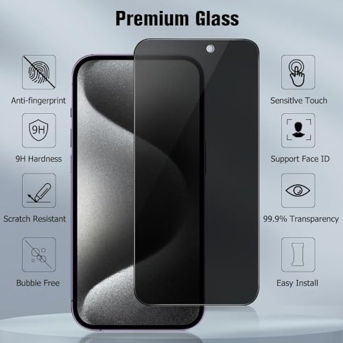 OpenTech® Military-Grade Privacy Tempered Glass