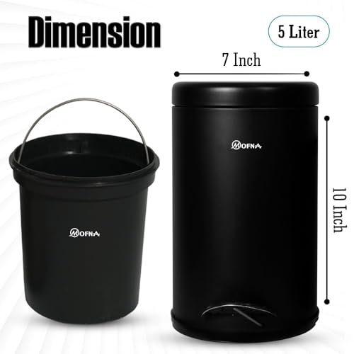 mofna Stainless Steel Plain Dustbin