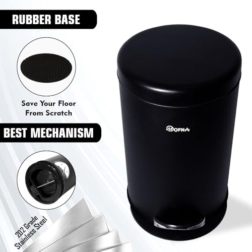 mofna Stainless Steel Plain Dustbin