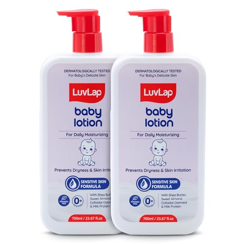 LuvLap Baby Lotion with Milk Protein, Shea Butter (700 ml x Pack of 2)
