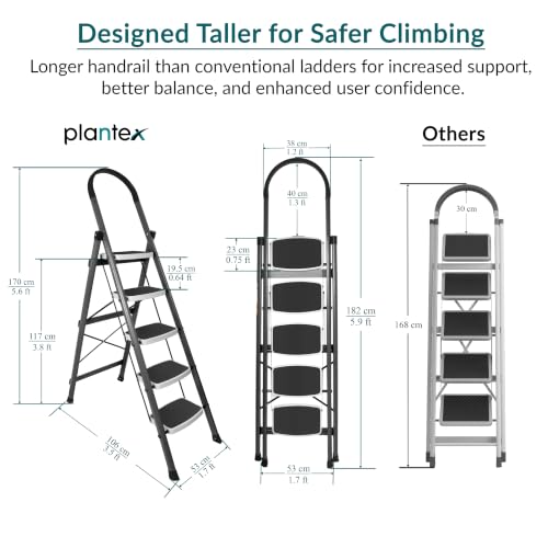 Plantex Steel 5 Step Ladder