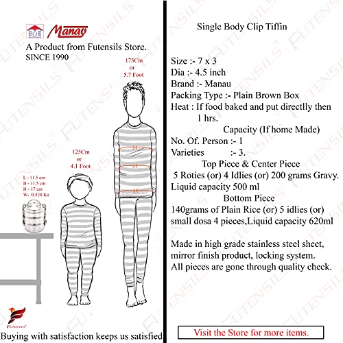 FUTENSILS Manav 3-Tier Stainless Steel