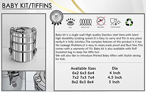 FUTENSILS Manav 3-Tier Stainless Steel