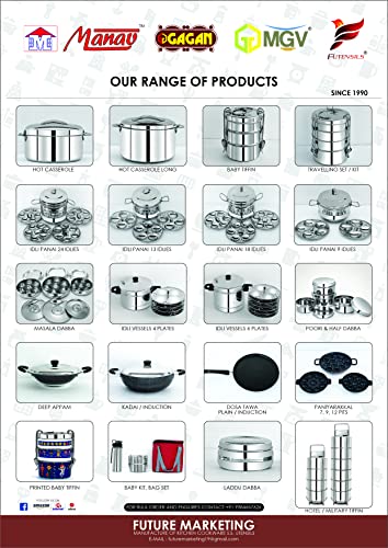 FUTENSILS Manav 3-Tier Stainless Steel