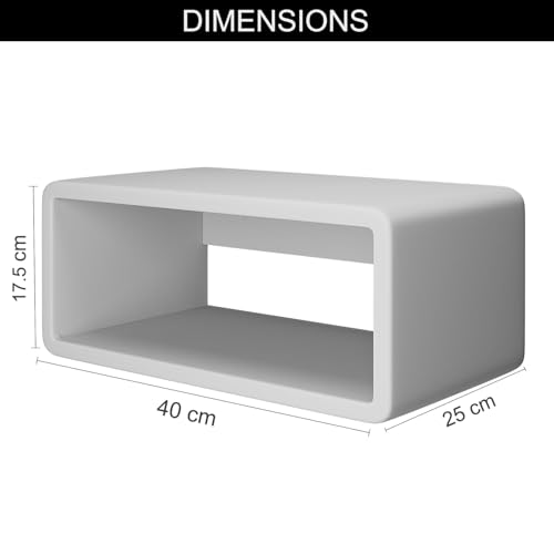 UHUD CRAFTS Floating Wooden Bedside