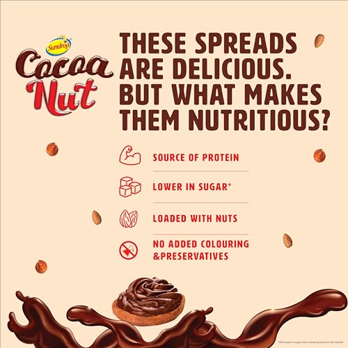 Sundrop Cocoa nut Almond Choco Spread, 350 Grams - Image 6