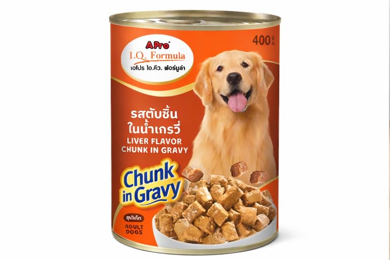 Adult Wet Dog Food Can Liver Chunk in Gravy Flavor 400g - Image 2