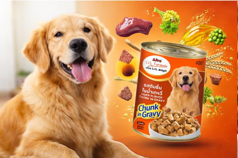 Adult Wet Dog Food Can Liver Chunk in Gravy Flavor 400g - Image 4