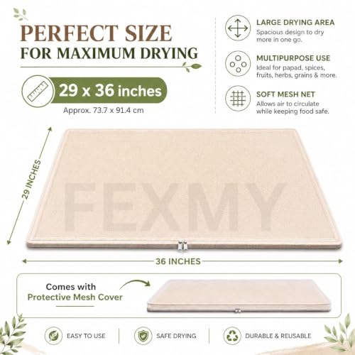 Unbleached Drying Cloth with Net