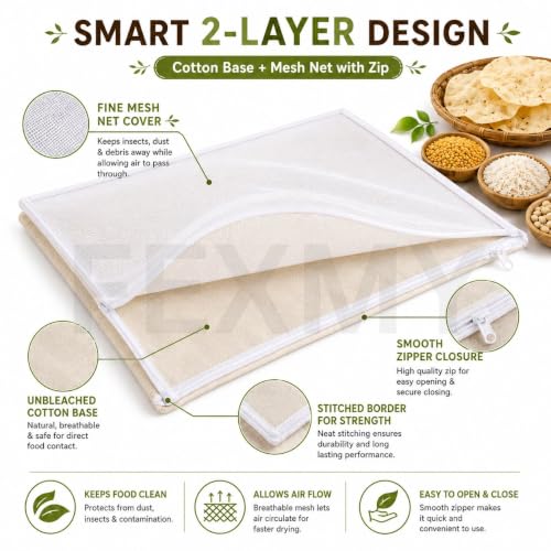 Unbleached Drying Cloth with Net
