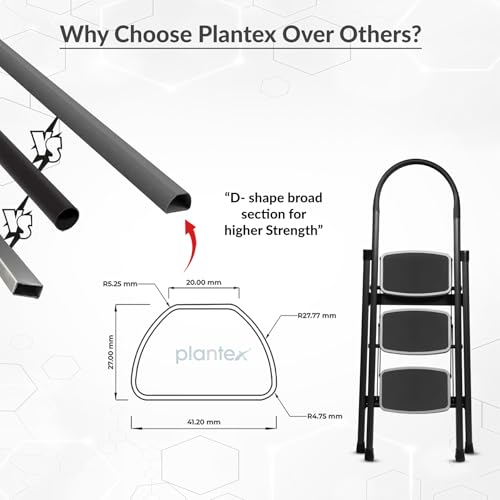 Plantex Steel 3 Step Ladder