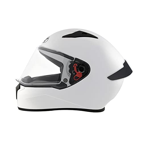 Studds Thunder Full Face Helmet with Clear Visor (White M) - Image 5