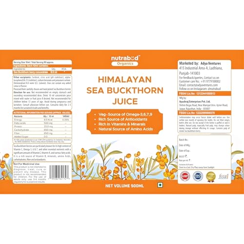 Nutrabud Organics Himalayan Sea Buckthorn
